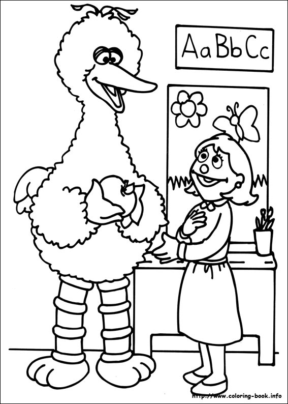 Sesame Street coloring picture